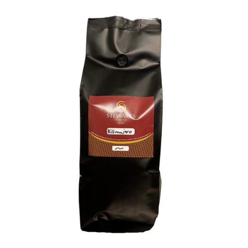 bag of stewart's coffee kilimanjaro beans